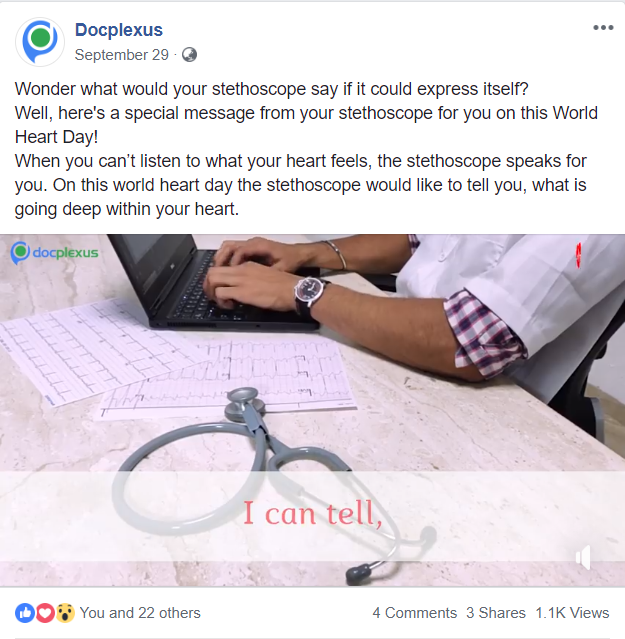 The documentary on stethoscope shared on Facebook on #WorldHeartDay