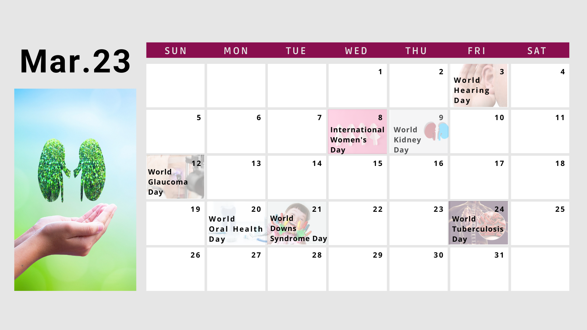 Health awareness days 2022